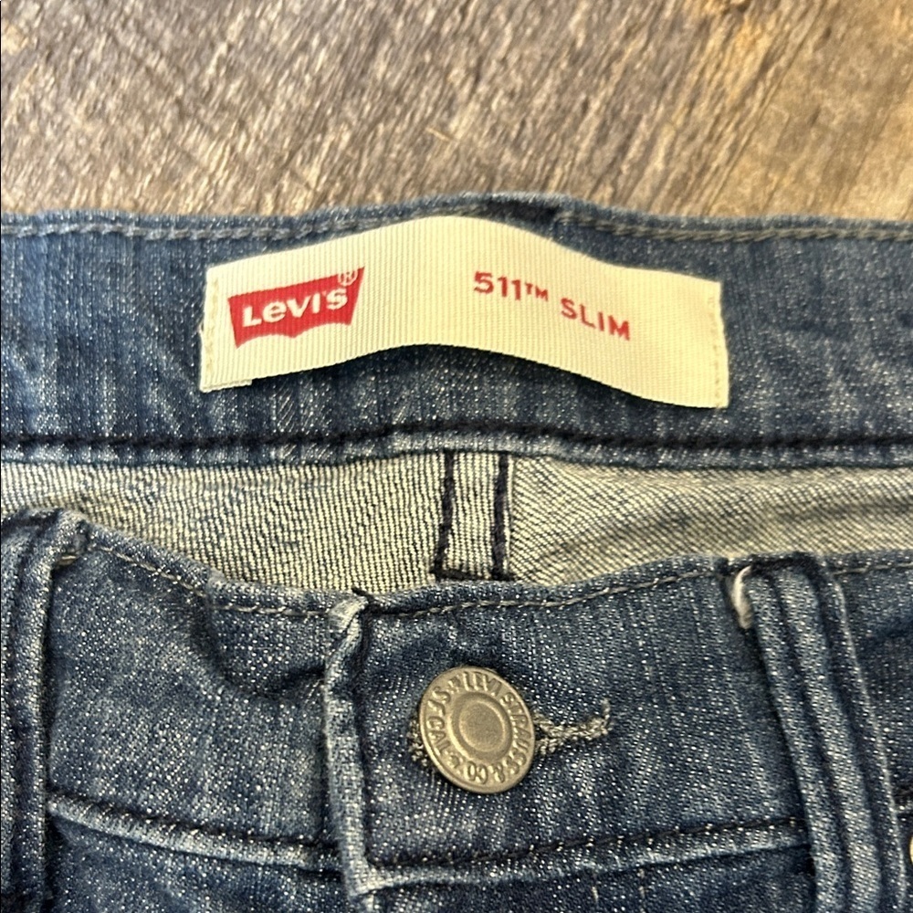 Levi's Women's 511 slim Relaxed Blue Jeans size 28 - Picture 6 of 11